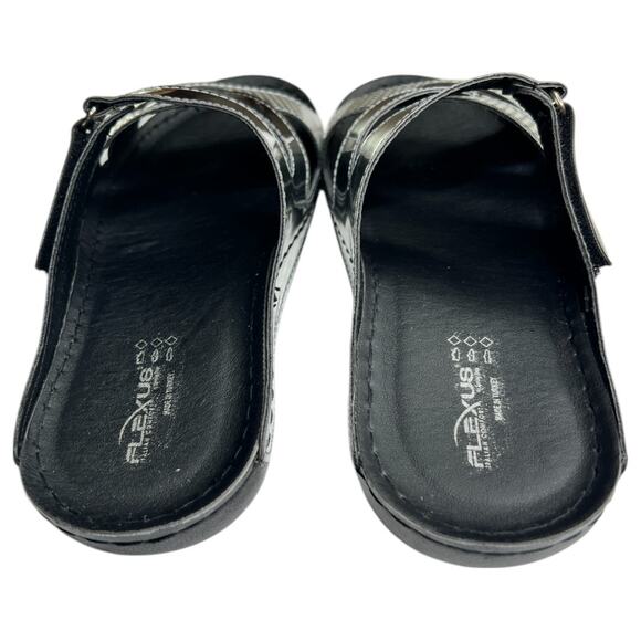 Flexus by Spring Step Blancita Silver Sandals Size 38 - Picture 7 of 7